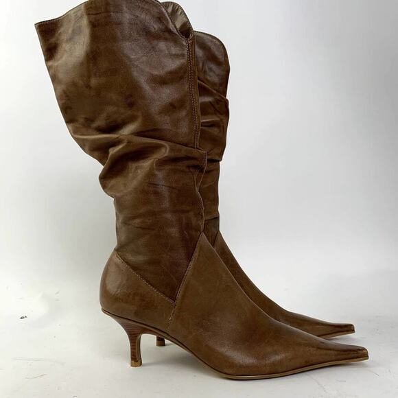 NWOT Diba Point Toe Mid Calf Heel Boots - 7 - Picture 5 of 11